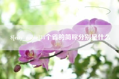 武威34个省的简称分别是什么