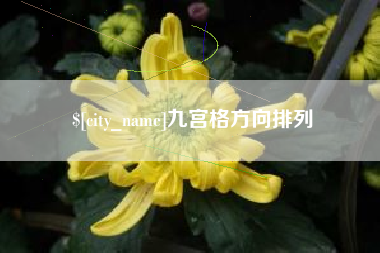 武威九宫格方向排列