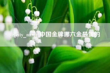 武威中国金牌哪六金最贵的