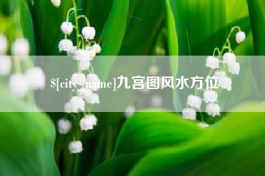 武威九宫图风水方位