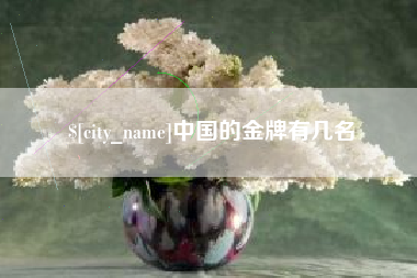 武威中国的金牌有几名