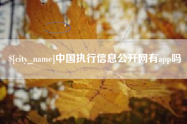 武威中国执行信息公开网有app吗
