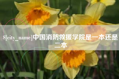 武威中国消防救援学院是一本还是二本