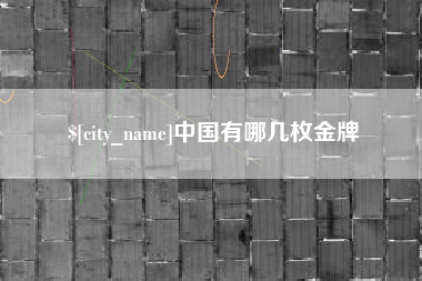 武威中国有哪几枚金牌