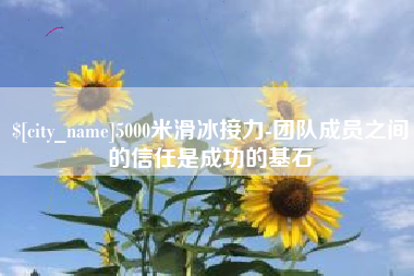 武威5000米滑冰接力-团队成员之间的信任是成功的基石