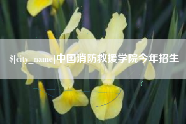 武威中国消防救援学院今年招生
