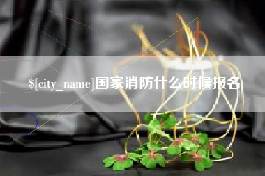 武威国家消防什么时候报名