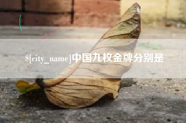 武威中国九枚金牌分别是
