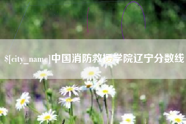 武威中国消防救援学院辽宁分数线