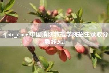武威中国消防救援学院招生录取分数线2021