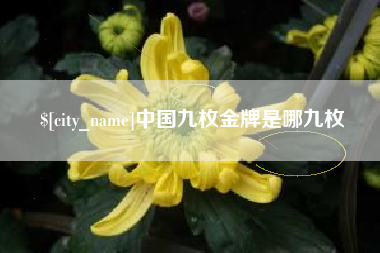 武威中国九枚金牌是哪九枚