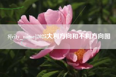 武威2025大利方向和不利方向图