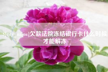 武威欠款法院冻结银行卡什么时候才能解冻