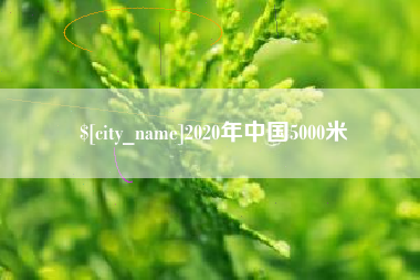 武威2020年中国5000米