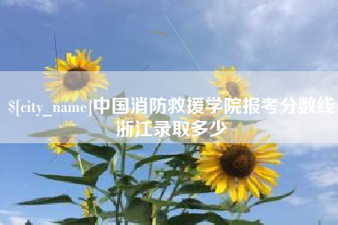 武威中国消防救援学院报考分数线浙江录取多少