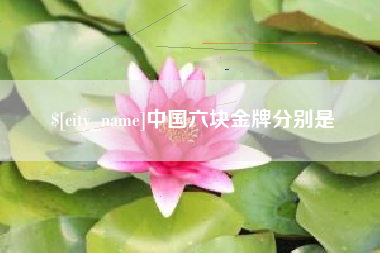武威中国六块金牌分别是