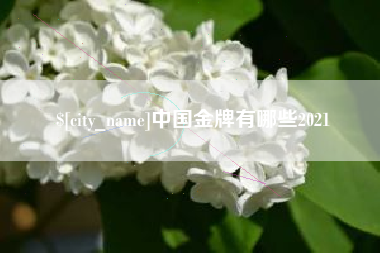武威中国金牌有哪些2021